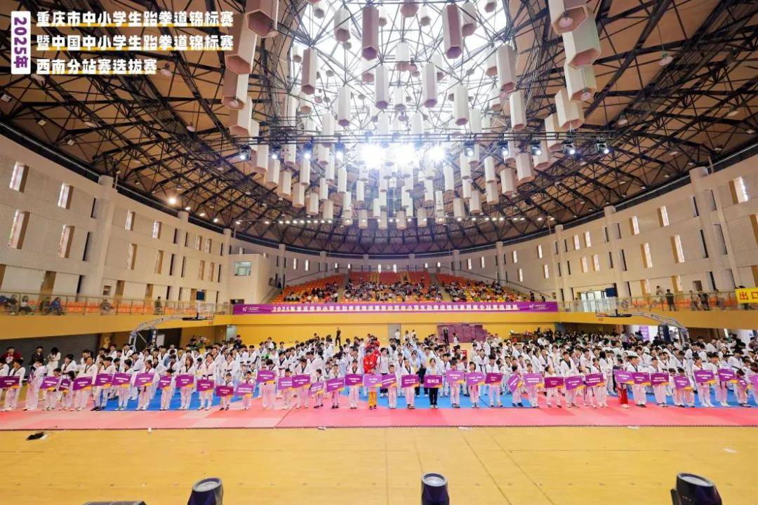 3金4银8铜领跑团体总分 2025重庆市中小学生跆拳道锦标赛落幕